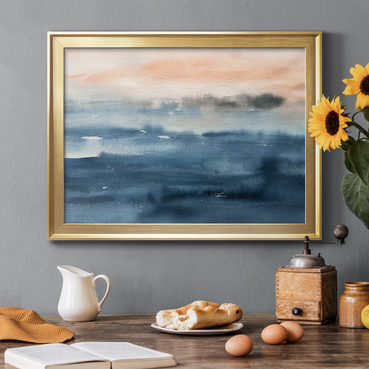 Lake Sunrise Premium Classic Framed Canvas - Ready to Hang