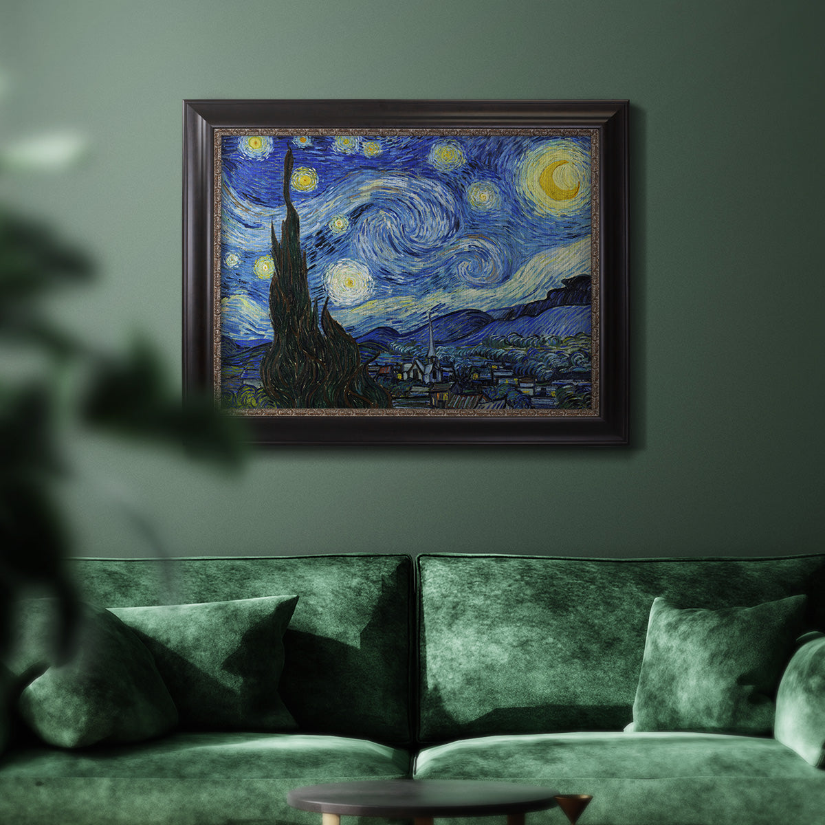 Starry Night - Ornate Framed Canvas Print