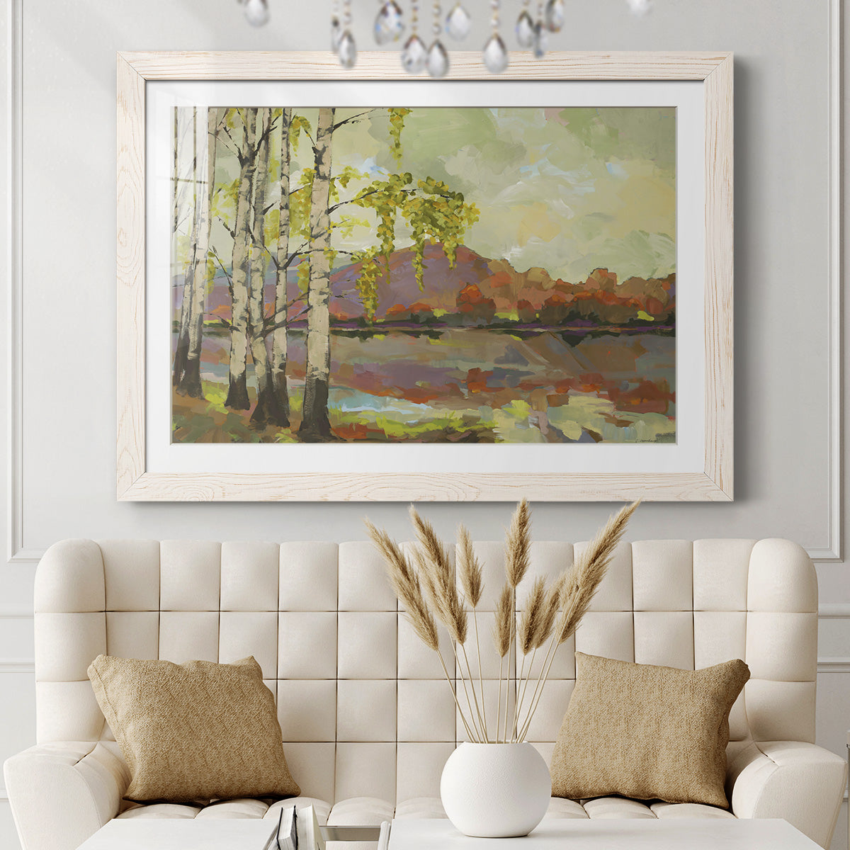 Birch Stand - Barnwood Framed Art Print