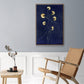 Indigo 1 - Floater Framed Canvas Print