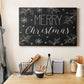 Merry Christmas Chalkboard - Canvas Art Print