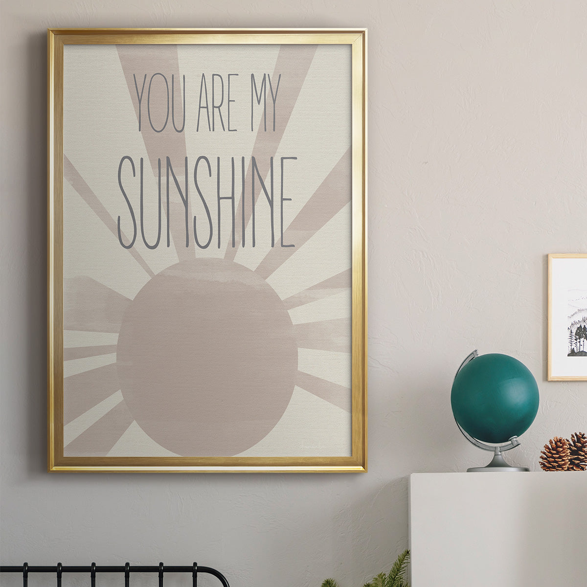 Sunshine - Modern Framed Canvas Print