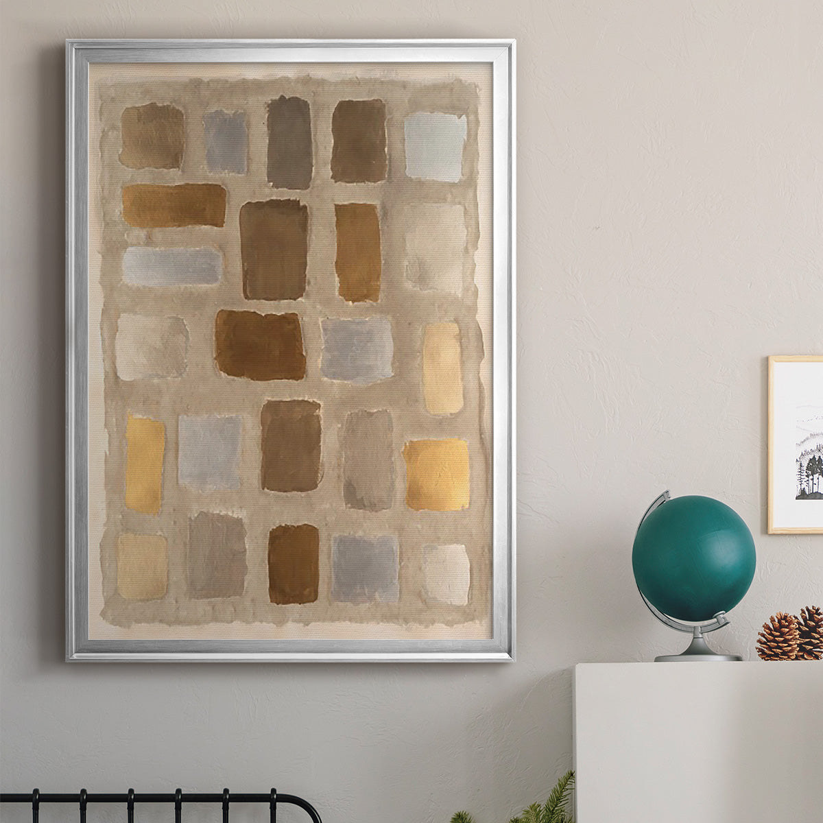 Sand Shaped I - Modern Framed Canvas Print