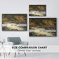 Waterfall in Hallingdal, 1848 - Floater Framed Canvas Print