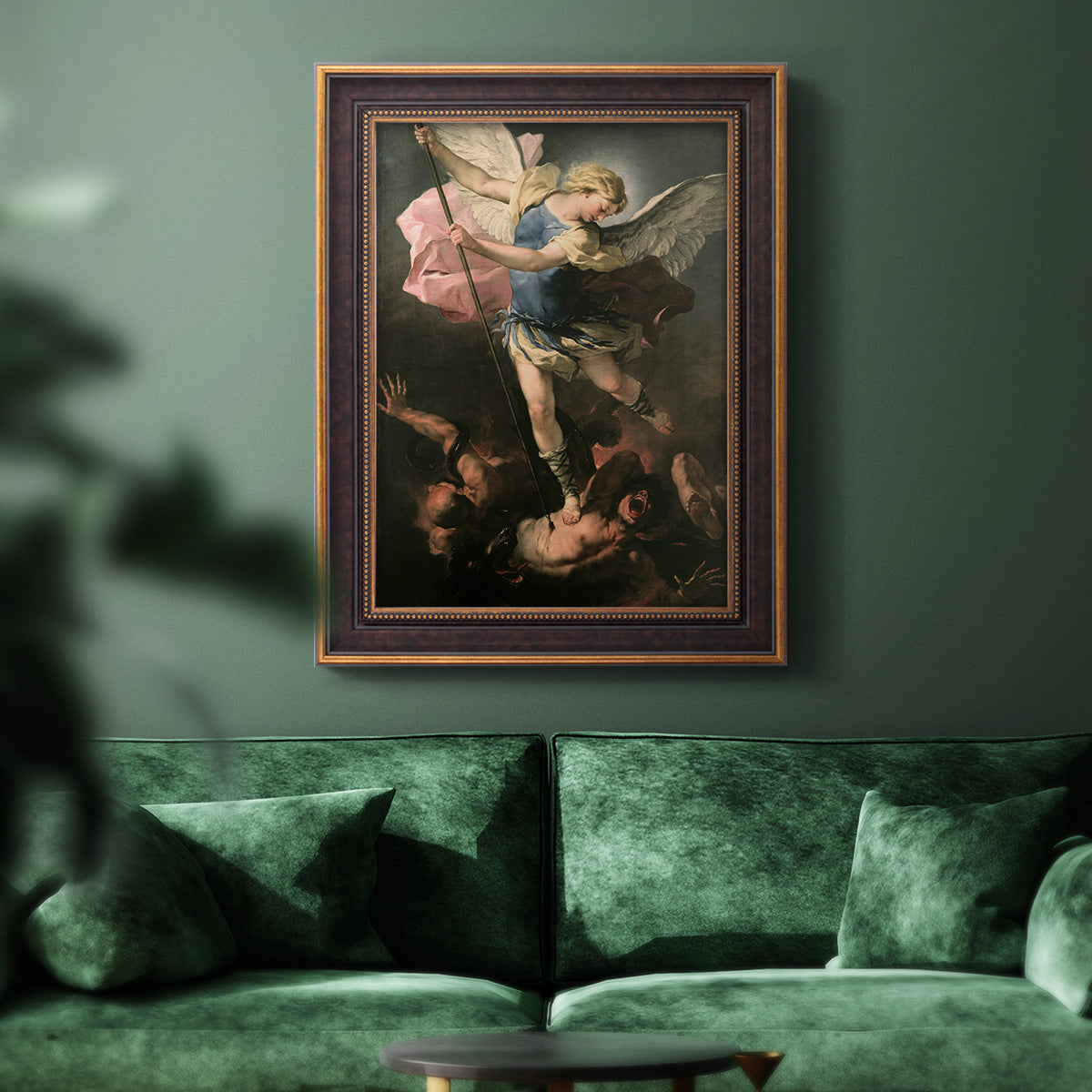 St. Michael - Ornate Framed Canvas Print