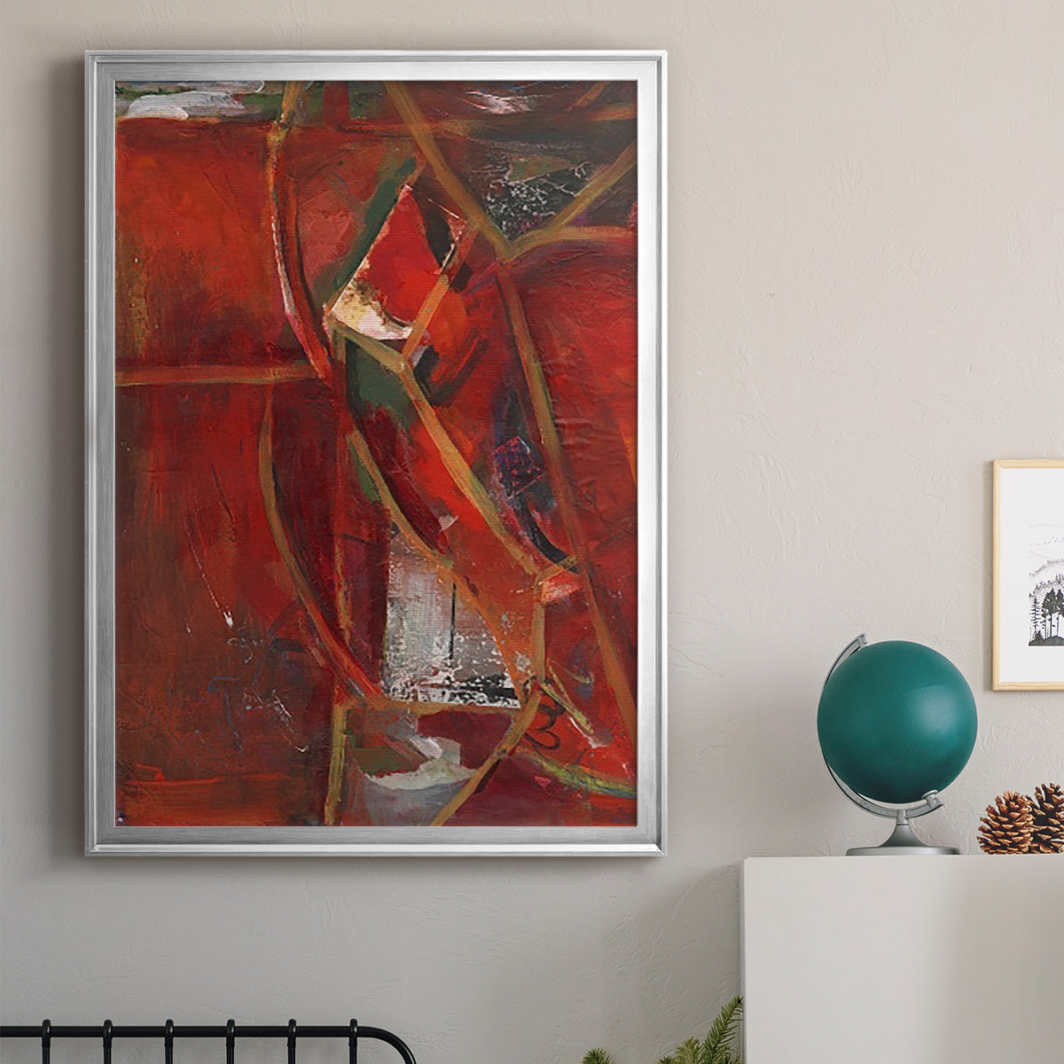 City Life II - Modern Framed Canvas Print