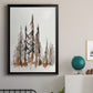 Rustic Evergreens II - Modern Framed Canvas Print