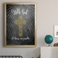 With God Gold - Modern Framed Canvas Print