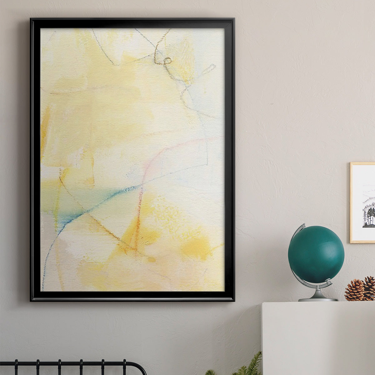 Barxan IV - Modern Framed Canvas Print