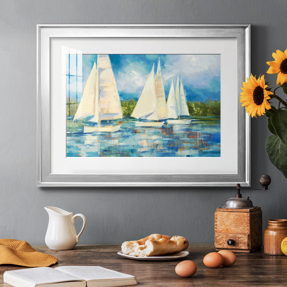 Clear Sailing Premium Framed Print - Ready to Hang