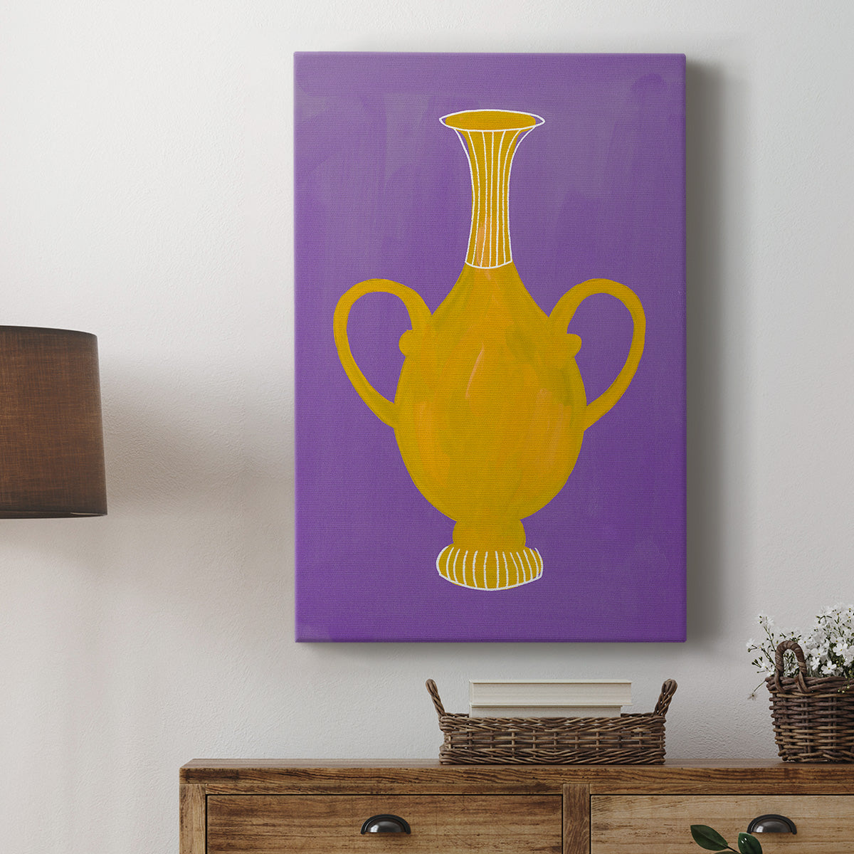 Neon Vase II Premium Gallery Wrapped Canvas - Ready to Hang