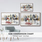 Christmas Chalet Collection A - Framed Gallery Wrapped Canvas in Floating Frame