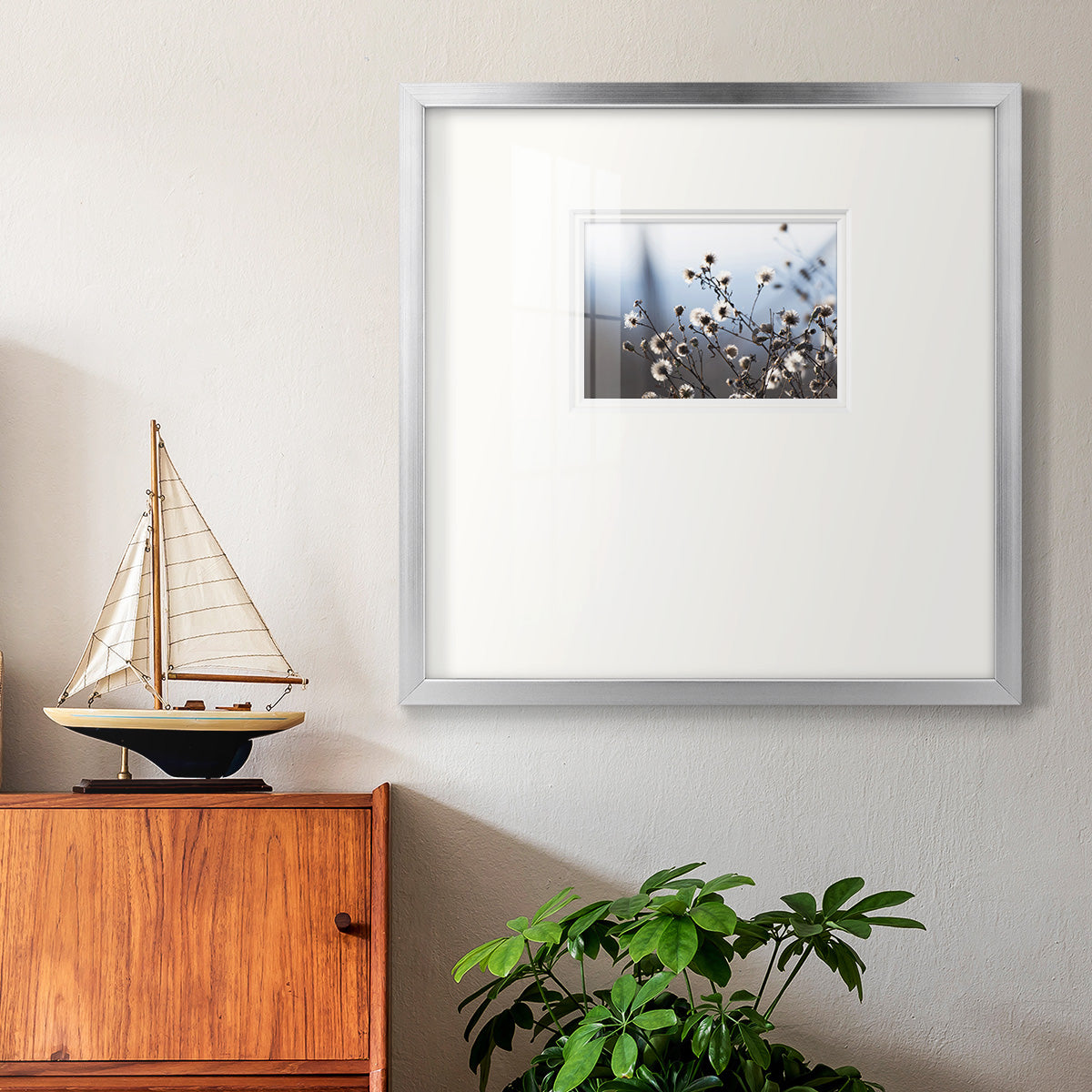 Spring Fluff- Premium Framed Print Double Matboard