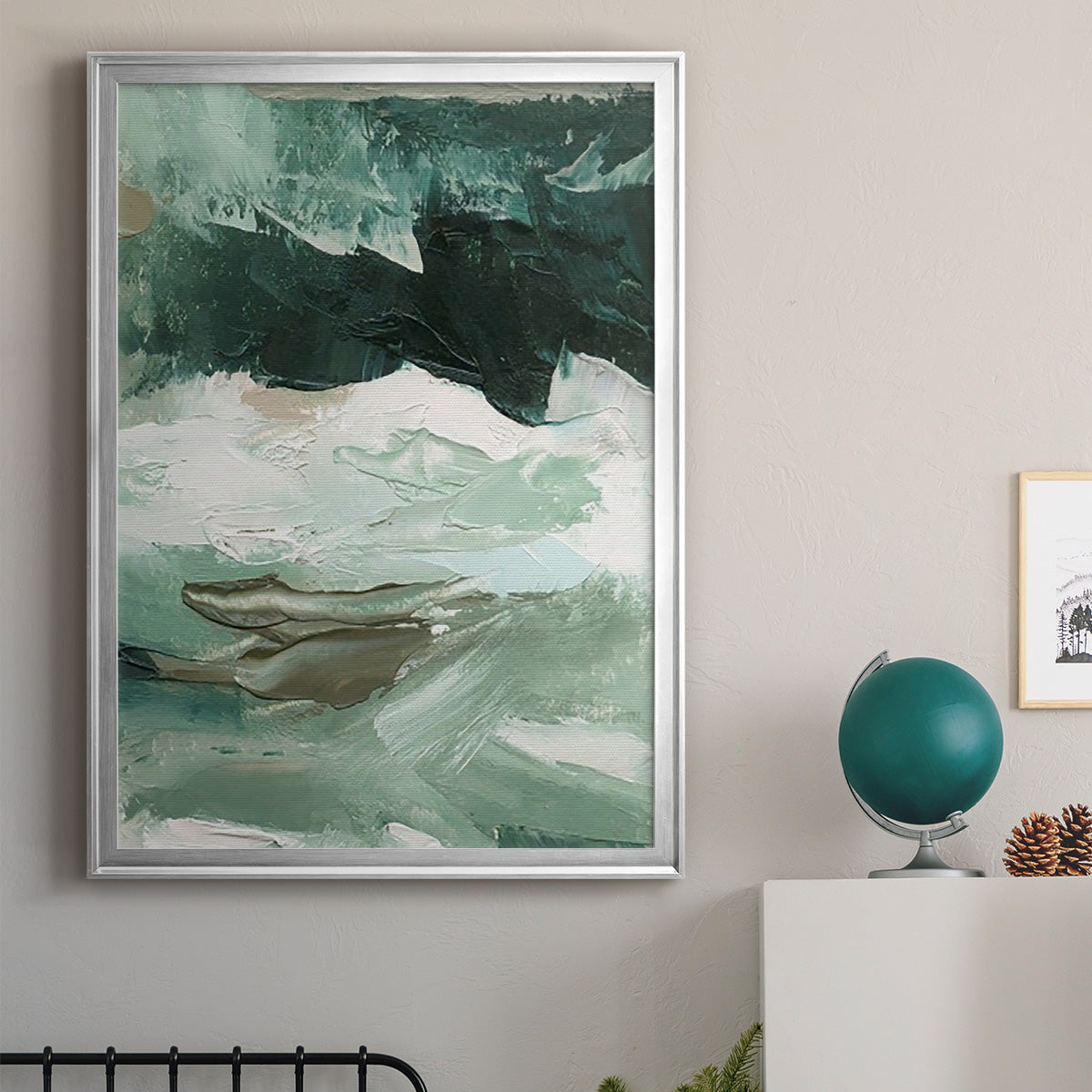 Crashing I - Modern Framed Canvas Print