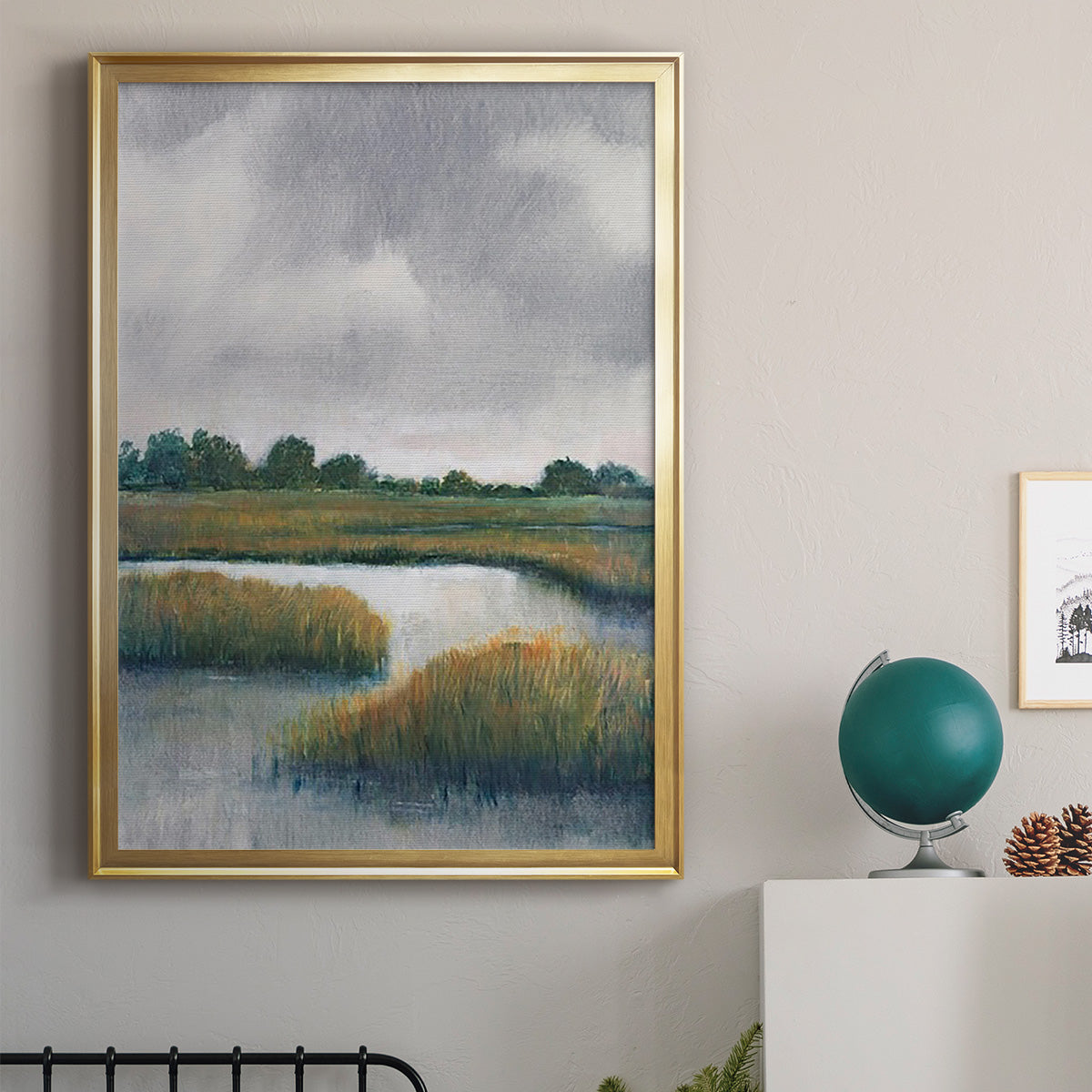 Salt Marshes I - Modern Framed Canvas Print