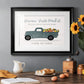 Fresh Sunflowers Truck - Modern Framed Art Print