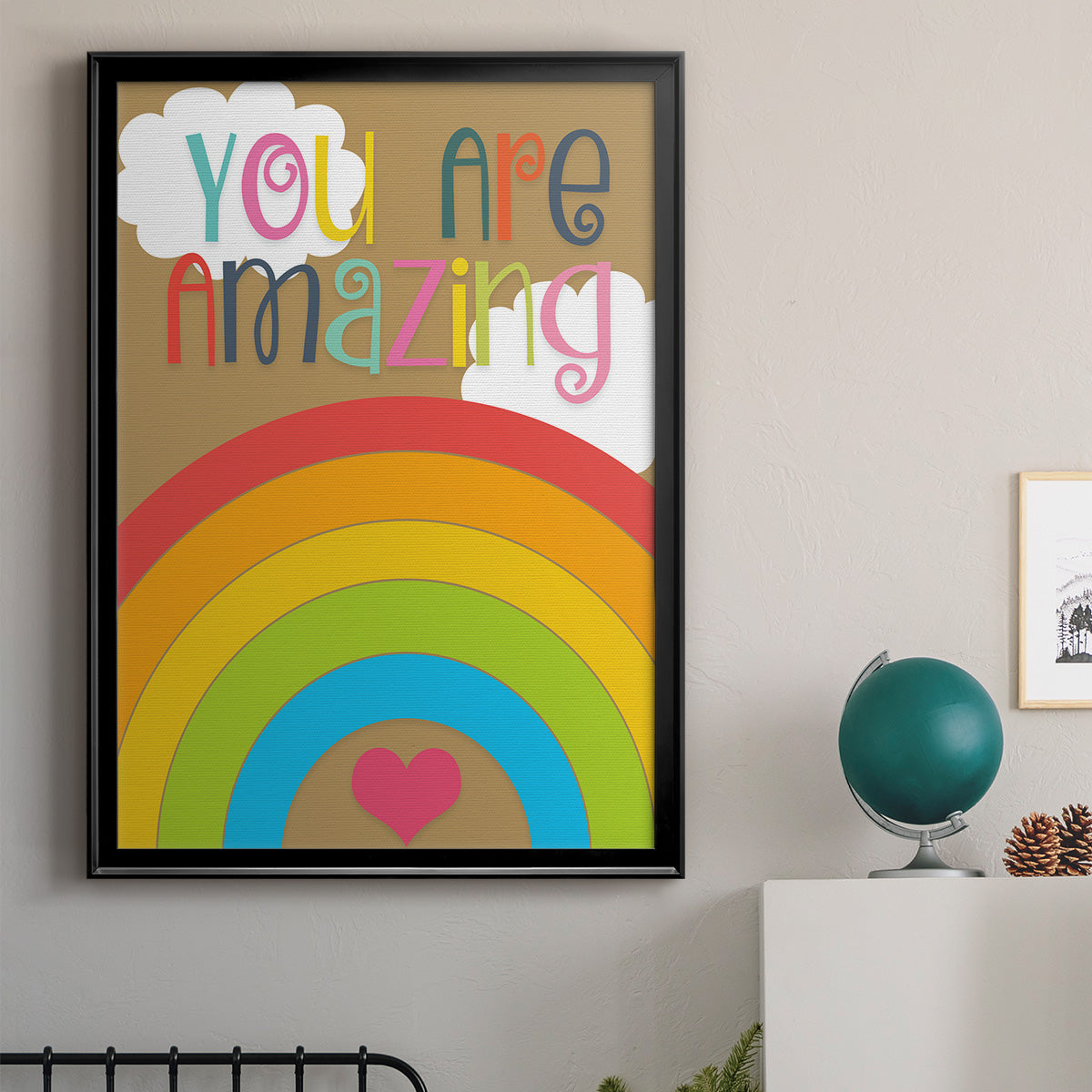 You Are Amazing - Modern Framed Canvas Print