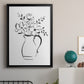 Sketchy Bouquet II - Modern Framed Canvas Print