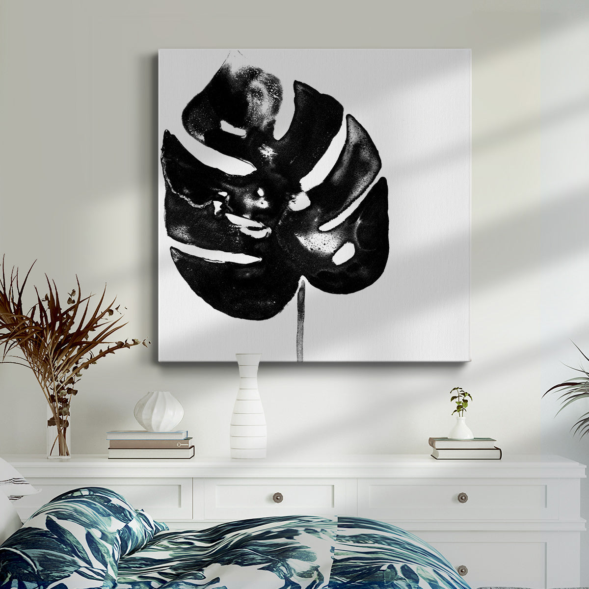 Monochrome Tropic I - Canvas Art Print