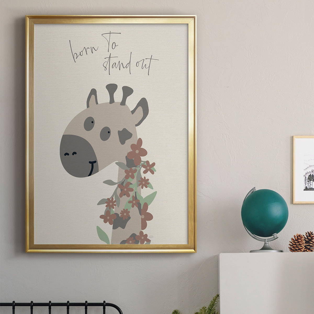 Born To Stand Out - Modern Framed Canvas Print