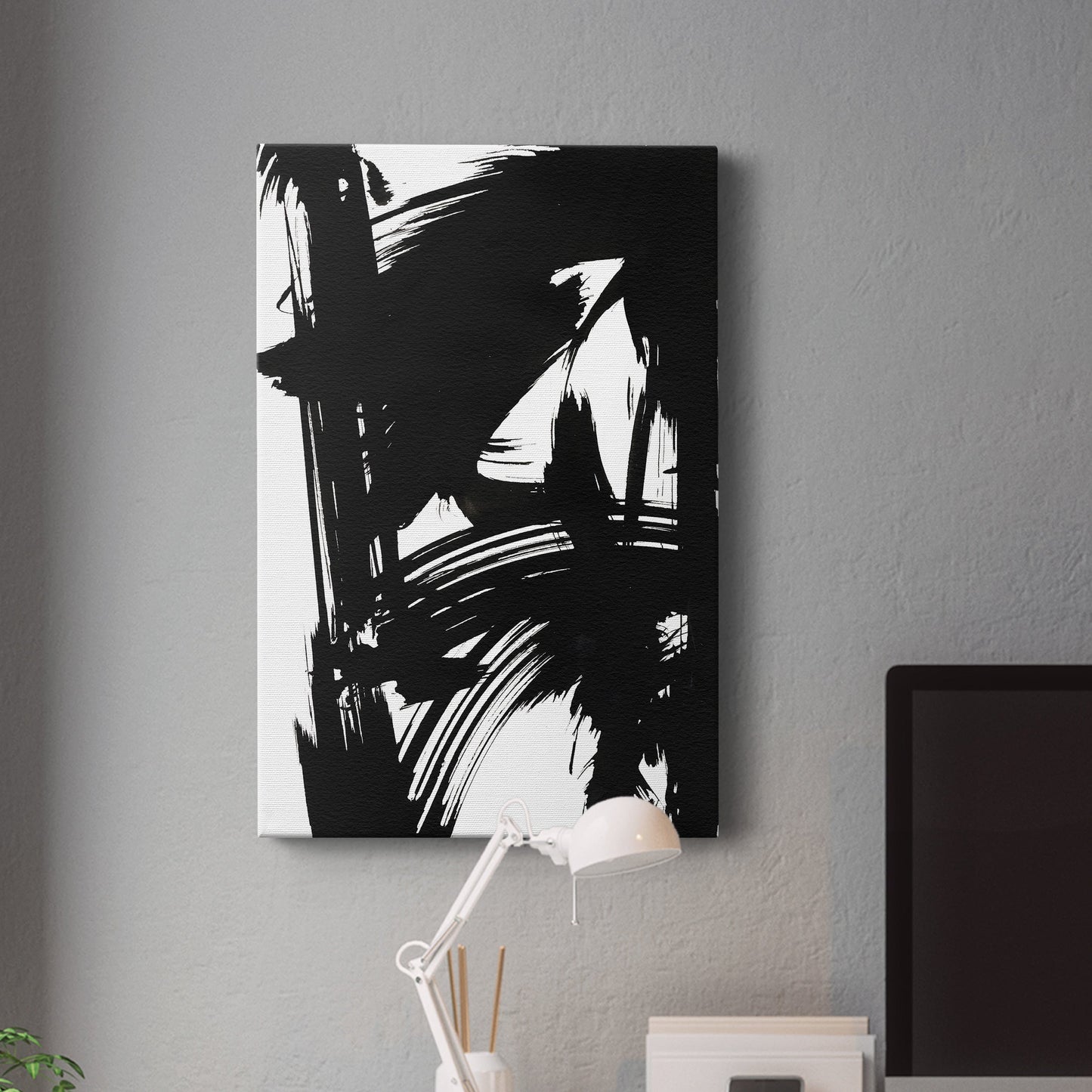 Black Bamboo II Premium Gallery Wrapped Canvas - Ready to Hang