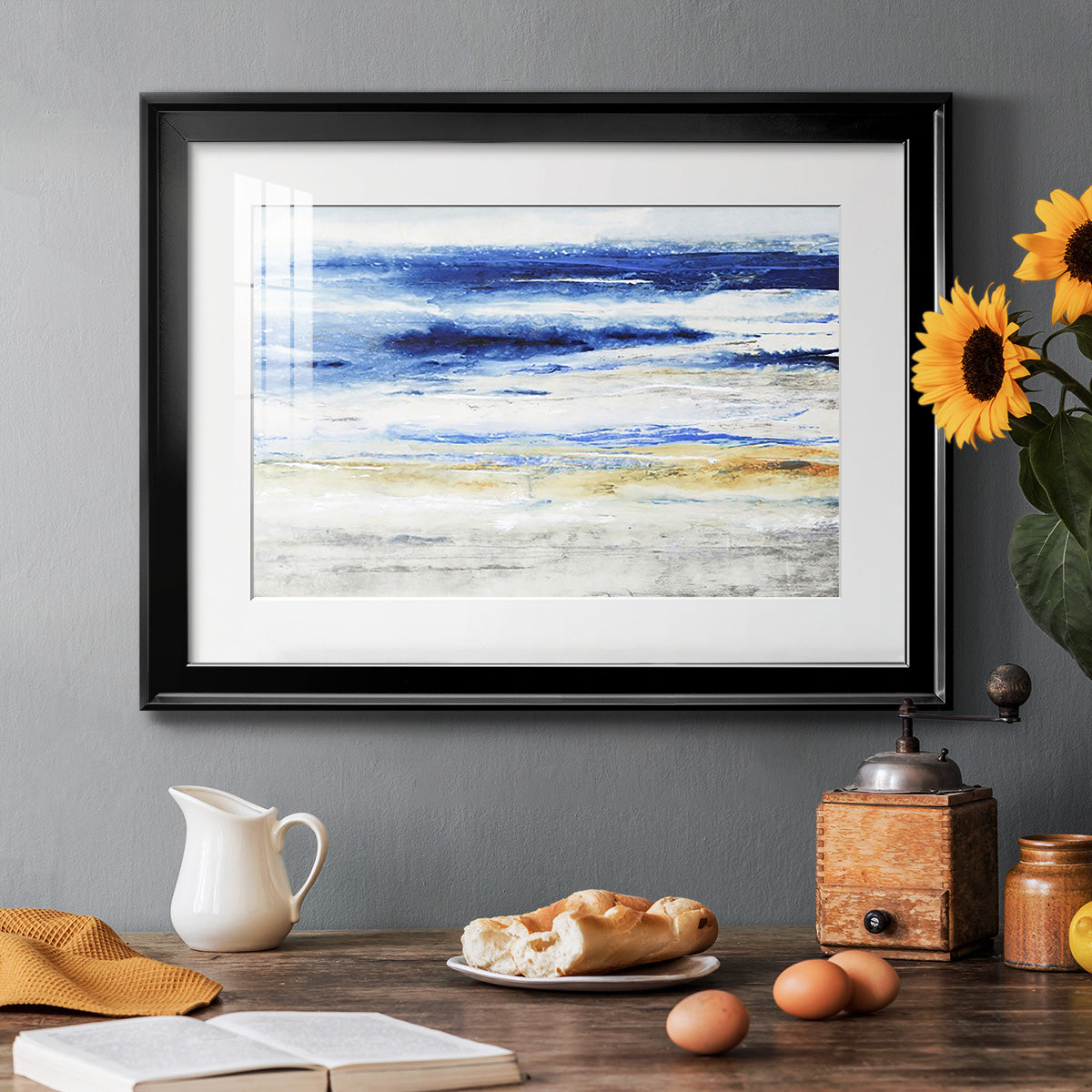 Choppy Seas I - Modern Framed Art Print