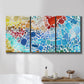 Three-panel canvas wall art featuring open landscape with landing strip, displayed in a bathroom above a bathtub.