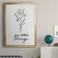 Simple Things Sketch - Modern Framed Canvas Print