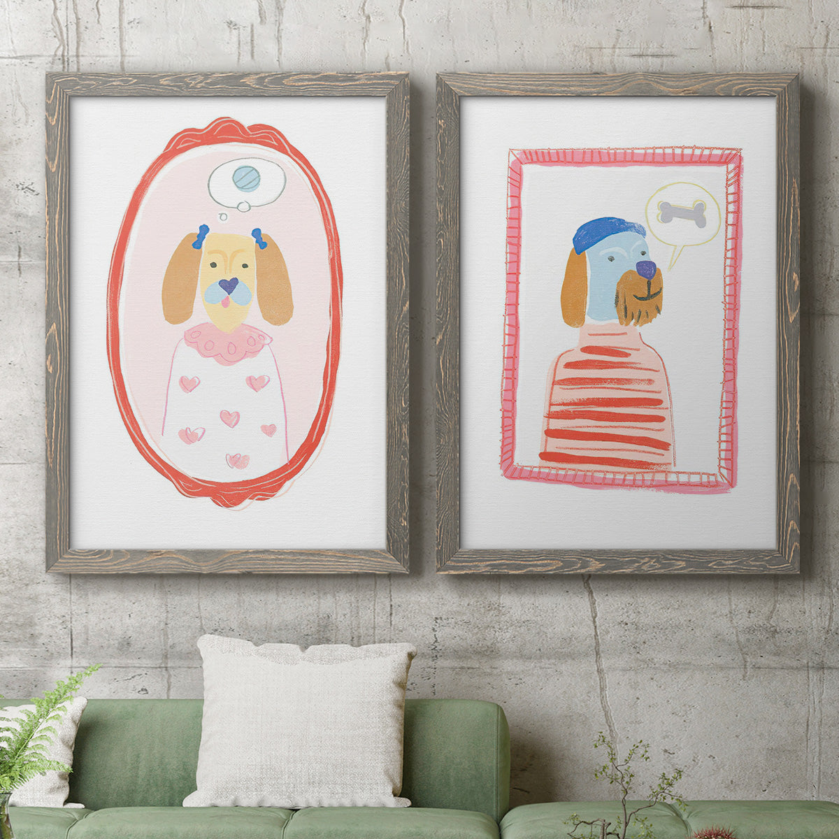 Cameo Characters III - Premium Framed Canvas 2 Piece Set - Ready to Hang