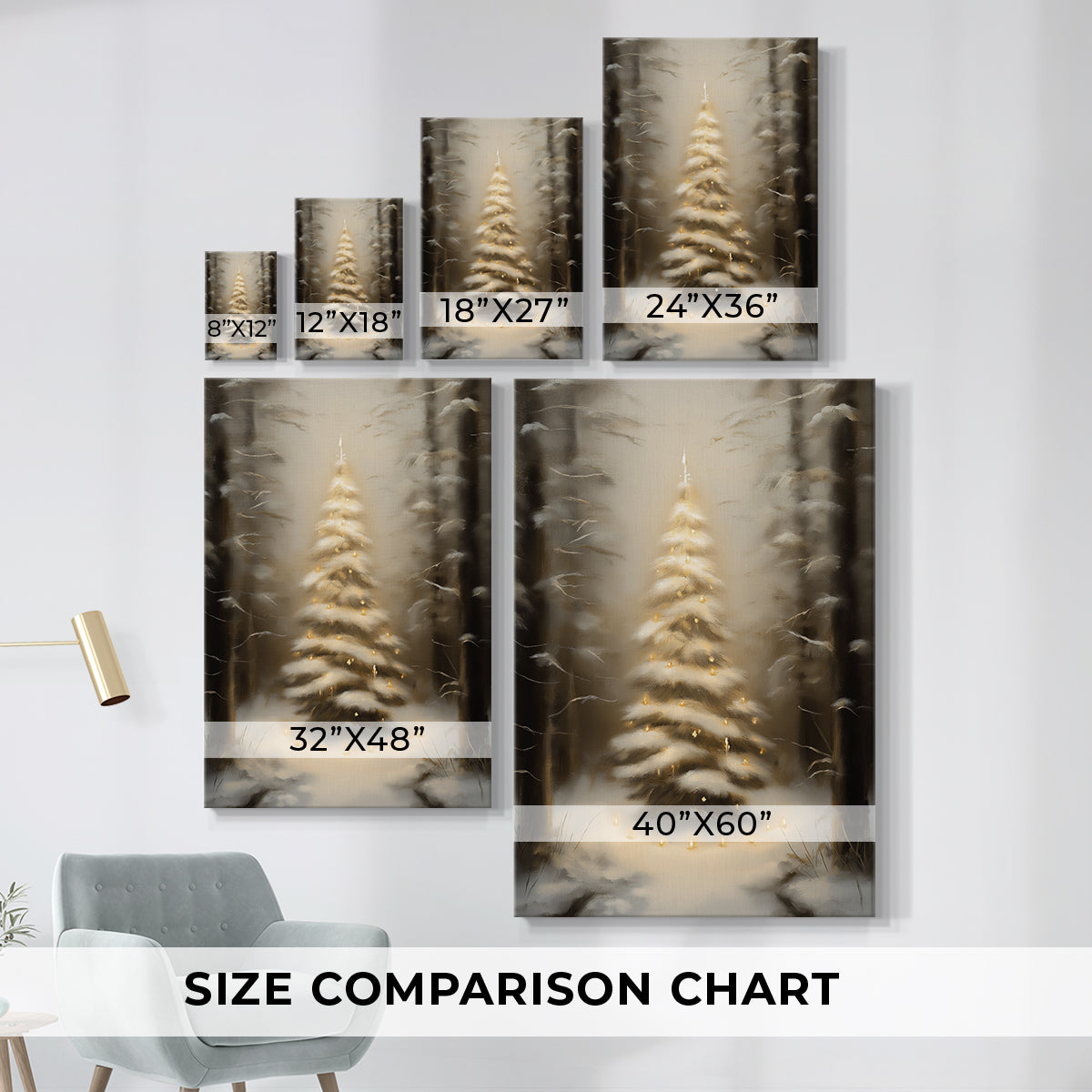 Candlelit Dawn Blessing - Canvas Art Print