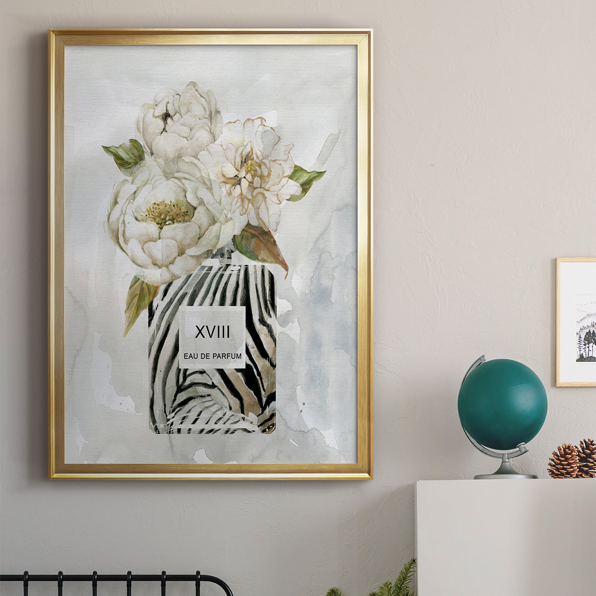 Feminine Wilds II - Modern Framed Canvas Print