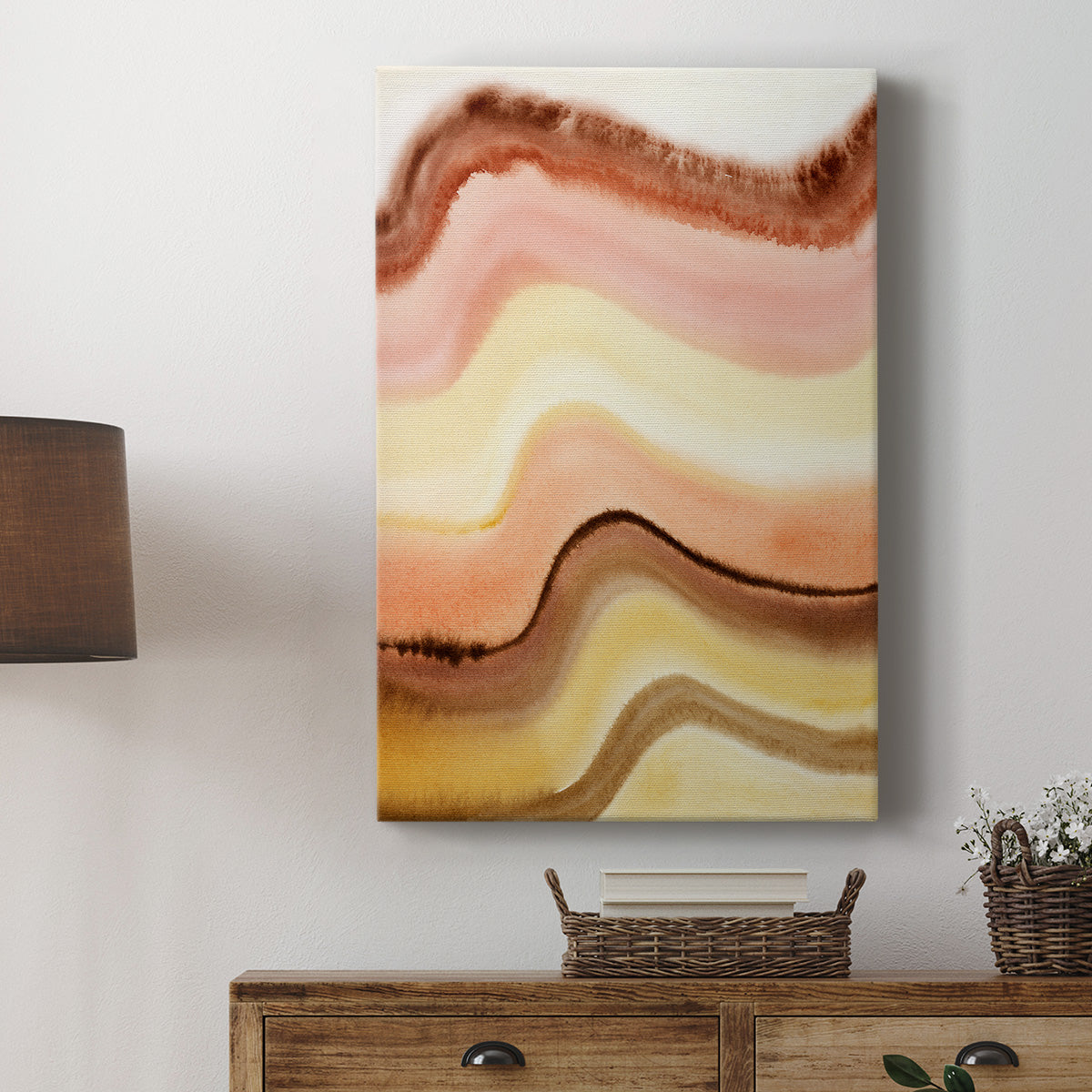 Warm Sediment I Premium Gallery Wrapped Canvas - Ready to Hang