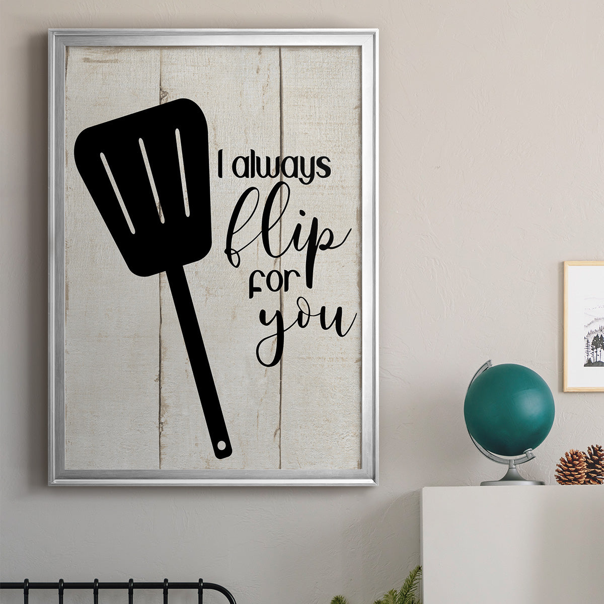 Flip For You - Modern Framed Canvas Print