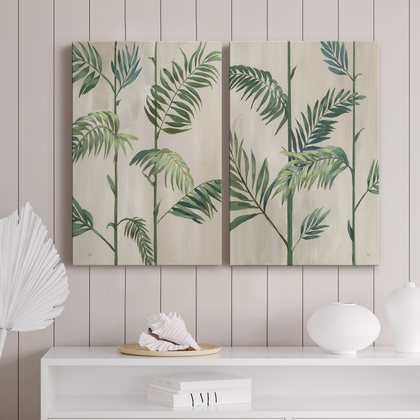 Modern Fronds II - Canvas Art Set