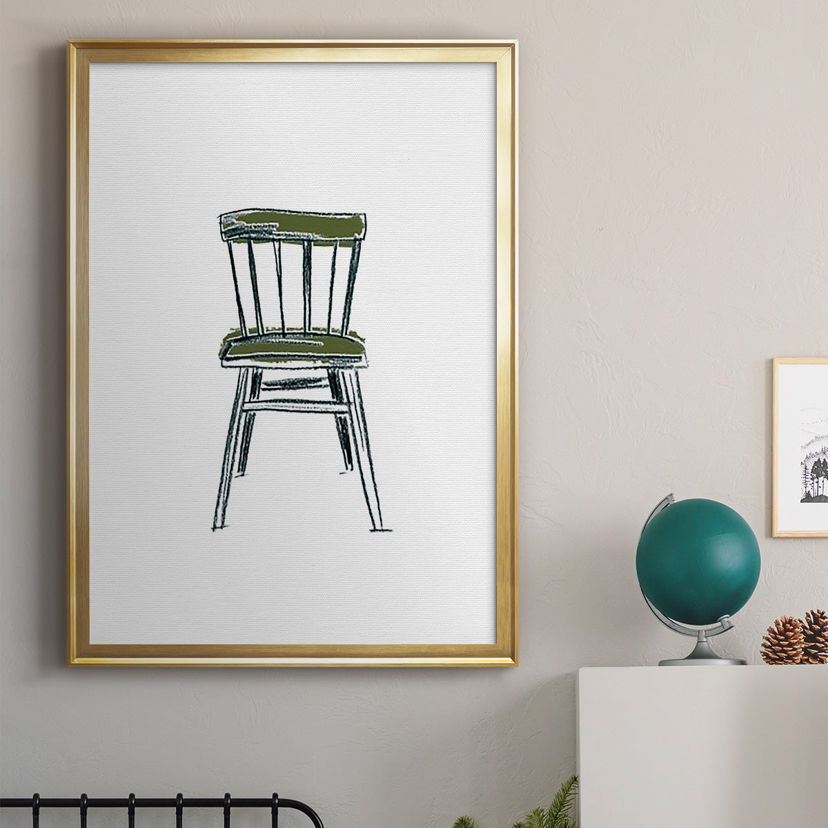 Take a Seat IV - Modern Framed Canvas Print