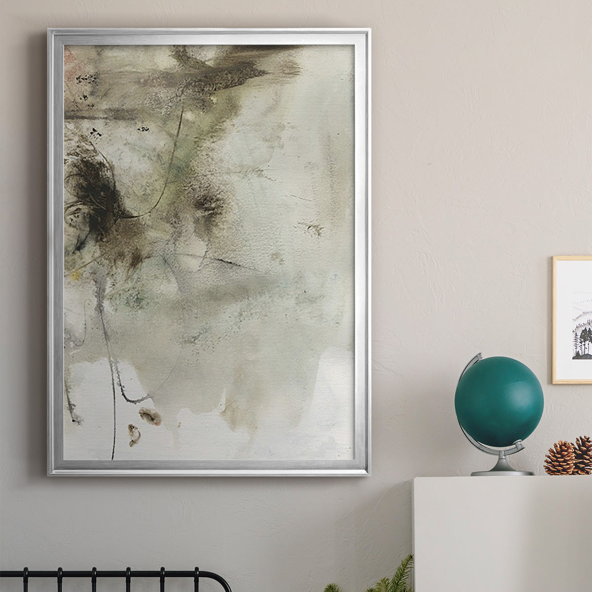 Soft Inspiration IV - Modern Framed Canvas Print
