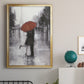 Caught in the Rain - Modern Framed Canvas Print