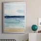 Watercolor Ocean Horizon I - Modern Framed Canvas Print