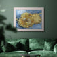 Two Cut Sunflowers - Ornate Framed Canvas Print