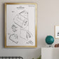 Toilet Paper Patent II - Modern Framed Canvas Print
