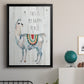 Llama Happy Place - Modern Framed Canvas Print