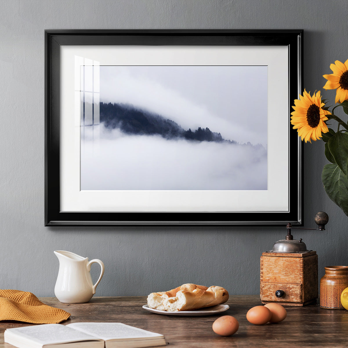 In the Clouds Premium Framed Print - Ready to Hang