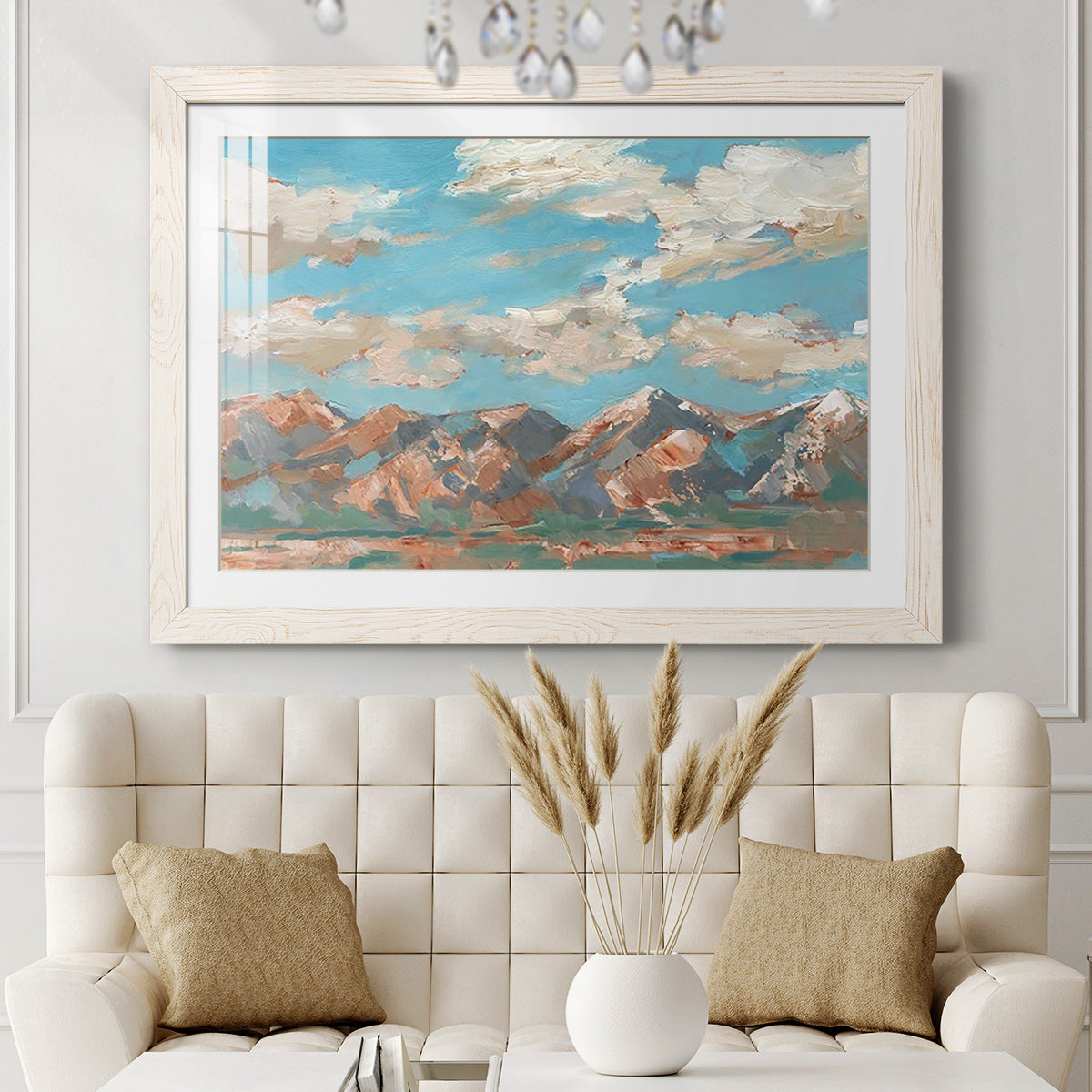 Pastel Western Vista I - Barnwood Framed Art Print