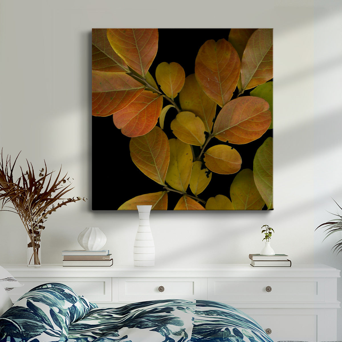 Small Vivid Leaves I (ST) - Canvas Art Print