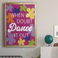 Dance It Out - Modern Framed Canvas Print
