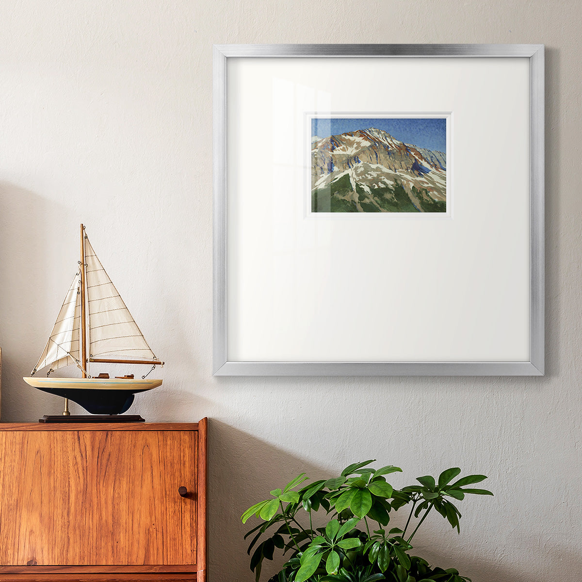 Vermillion Ascent Premium Framed Print Double Matboard