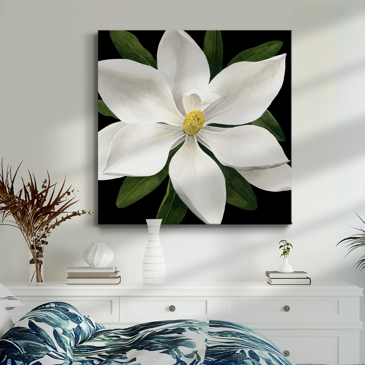 Midnight Magnolia I - Canvas Art Print