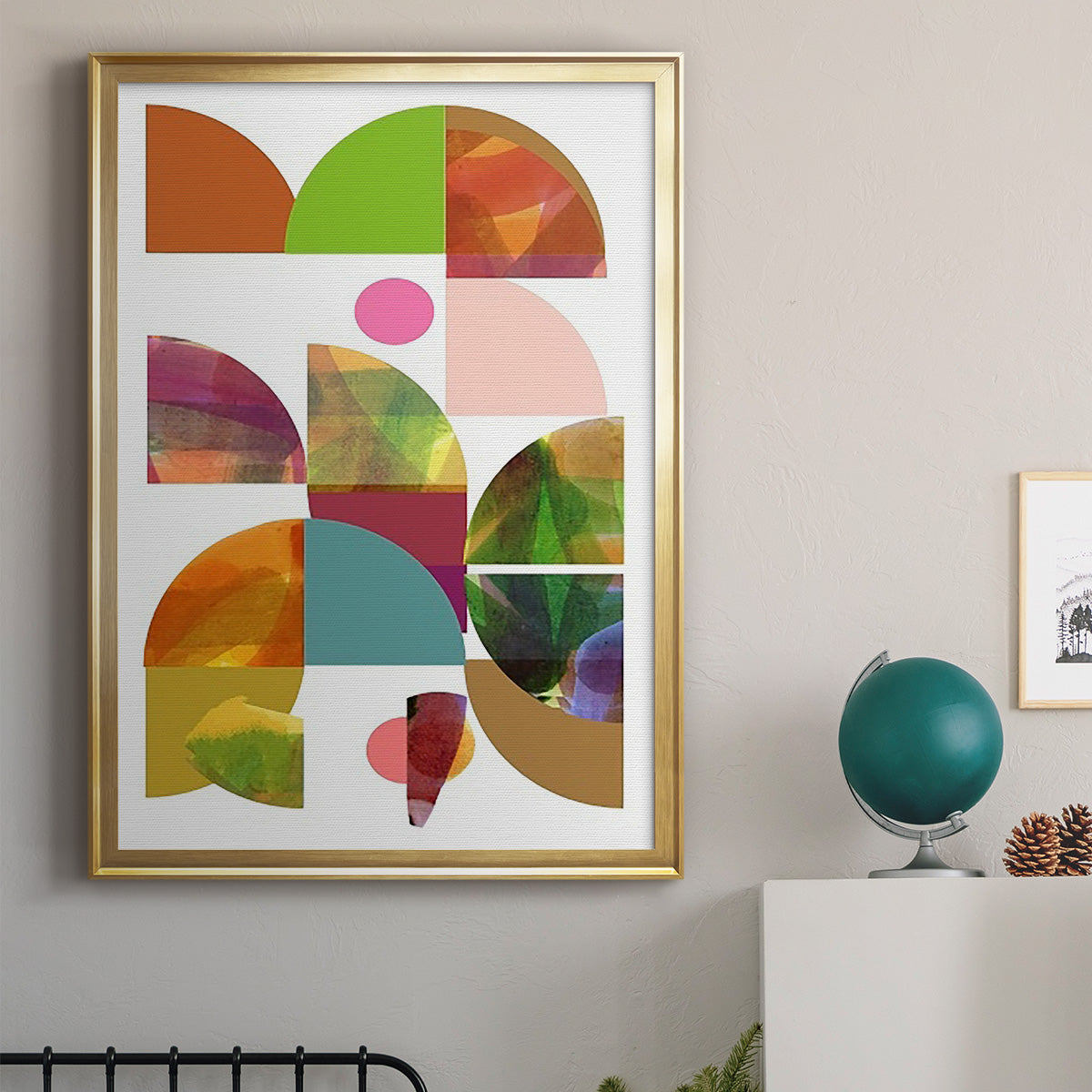 Dorset Shapes II - Modern Framed Canvas Print