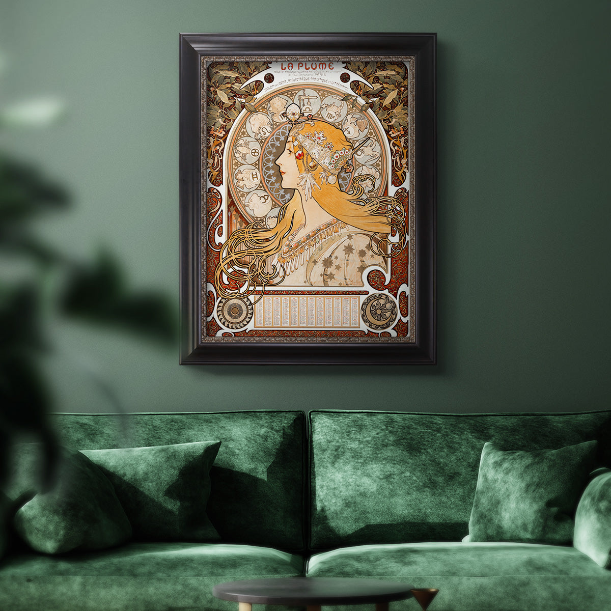 Zodiaque (La Plume) - Ornate Framed Canvas Print
