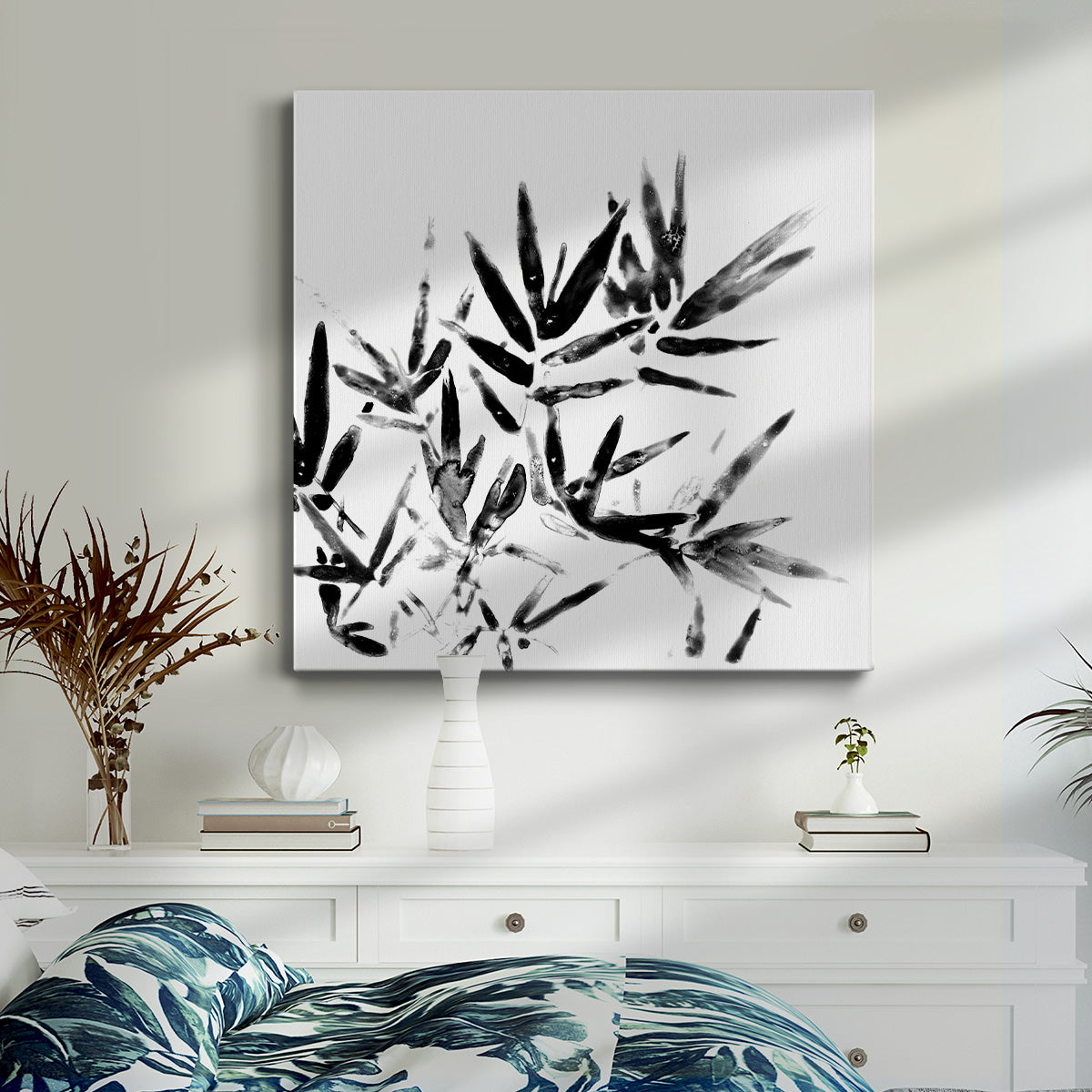 Monochrome Tropic VIII - Canvas Art Print